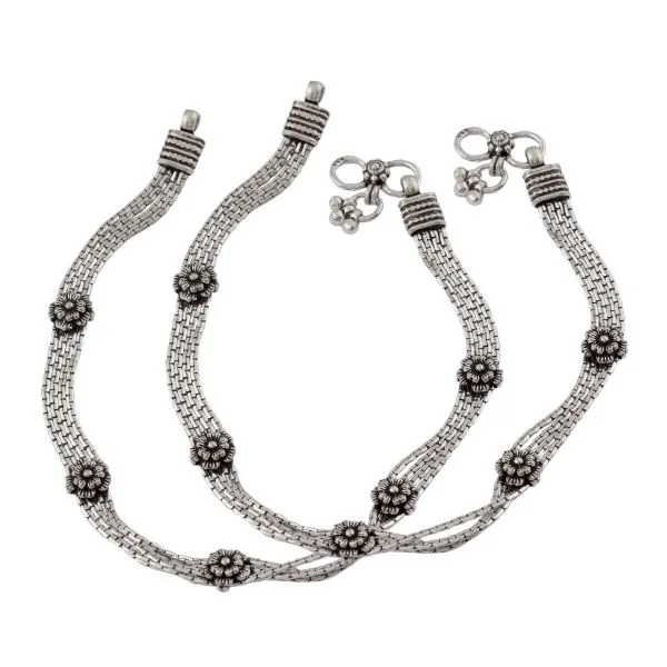 Best silver anklets at miorah