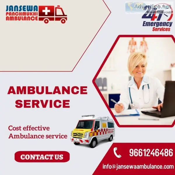 Swift Ambulance Service in Adarsh Nagar by Jansewa Ambulance