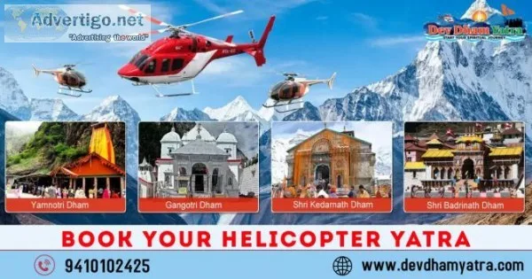 Chardham yatra by helicopter
