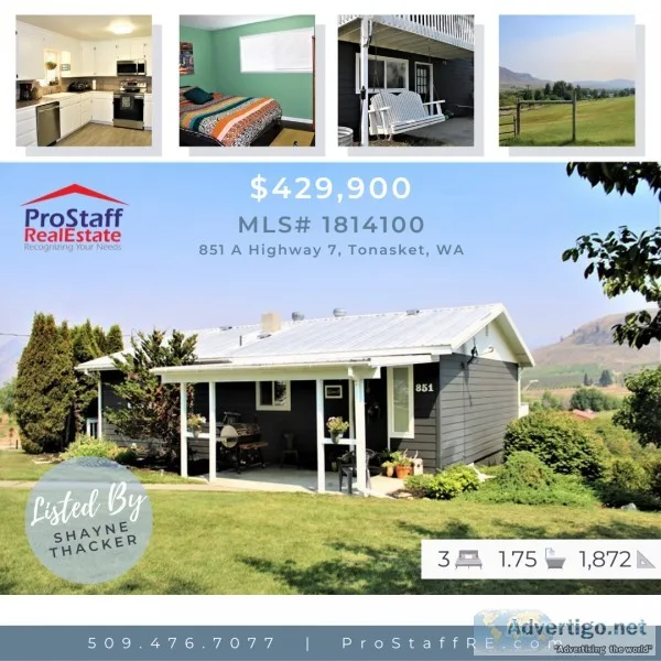 3 Bedroom Home North of Tonasket