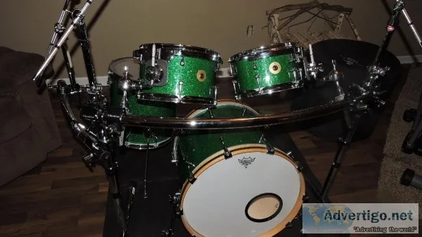 Custom built 4pc maple drum set