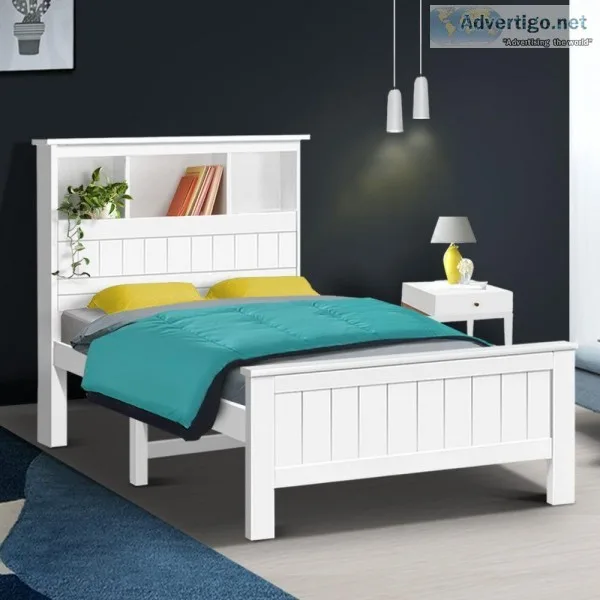 Artiss King Single Wooden Timber Bed Frame
