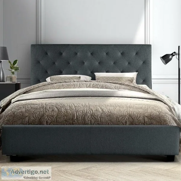 Artiss Queen Size Bed Frame Base Mattress Platform Fabric Wooden