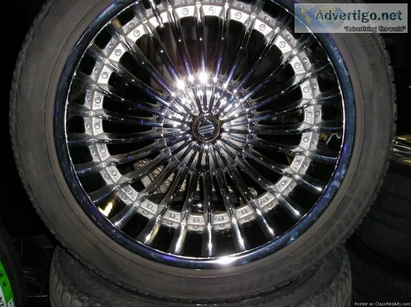 4 22 inch 2 crave wheels and tires