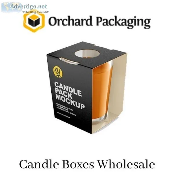 Customized Wholesale Custom Candle Boxes at OrchardPackaging