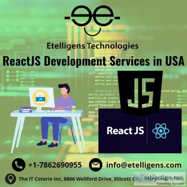 React JS Development Services in USA  Etelligens Technologies