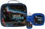 Marvel Iron Spider Man Insulated 3 Piece Lunch Bag Sandwich Box 