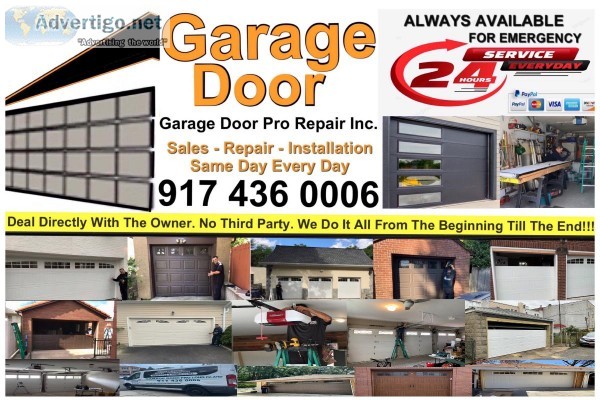 GARAGE DOOR REPAIR AND INSTALLATION SERVICE 917 436 0006