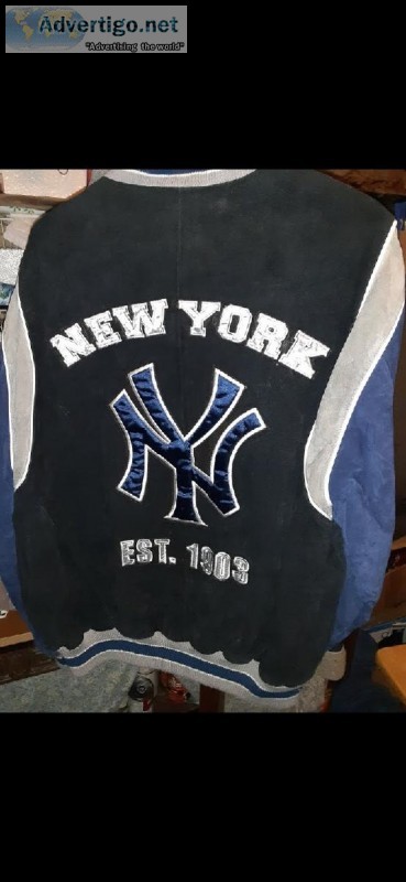 Large Suede leather NY Yankees Jacket