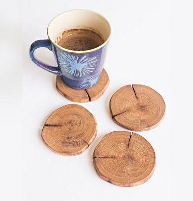 Unique Custom design wooden coaster set at BEST PRICE  Chisel an