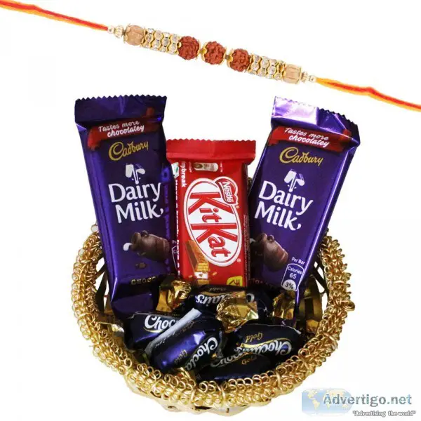 Send rakhi chocolate gift hampers from my flowertree