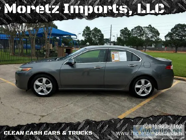 2009 Acura TSX Sport Sedan Gray on Charcoal Leather  Tech Packag
