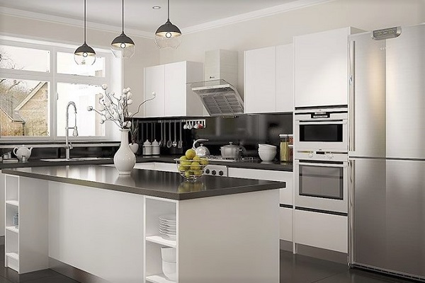 Components of the modern storage kitchen cabinets
