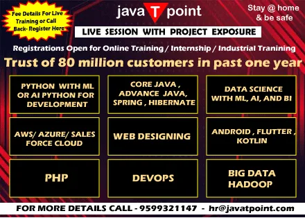 Java training institute | android training | javatpoint