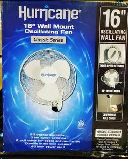 Hurricane wall mount fan 16&quot