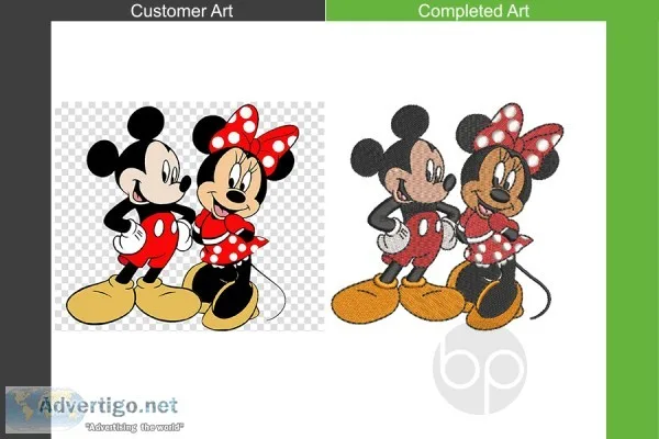 Custom embroidery digitizing service