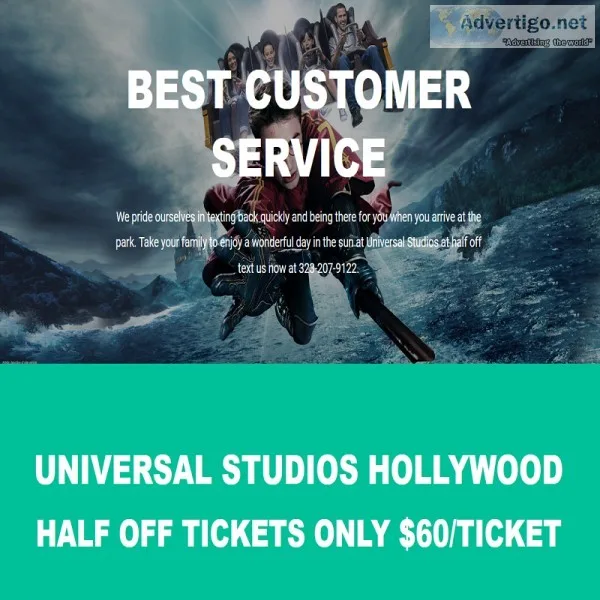 Universal Studios Tickets Half Off 60Ticket