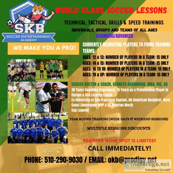 World Class Soccer Lessons