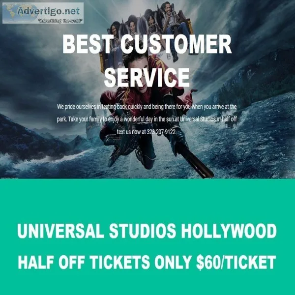 Universal Studios Tickets Half Off 60Ticket