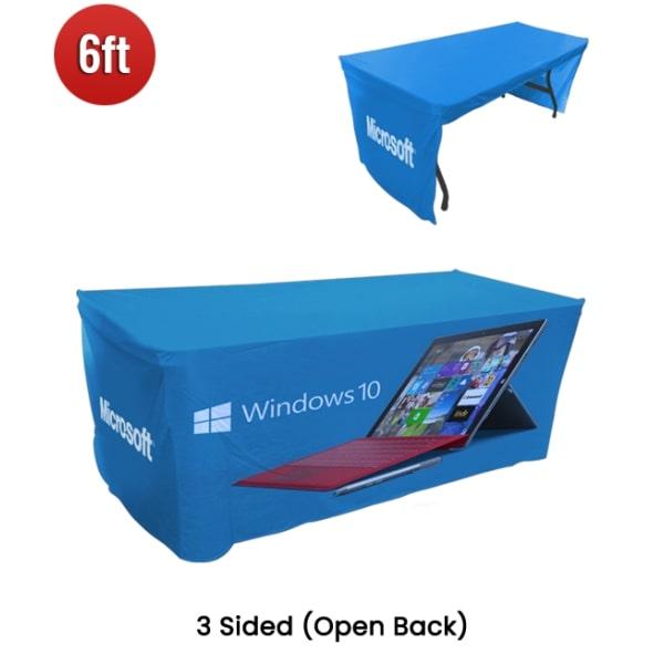 Custom Tablecloths  Trade Show Table Covers  Free Shipping