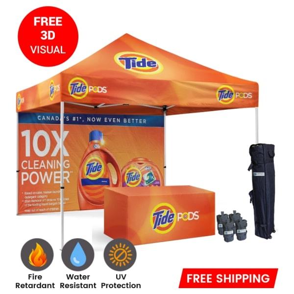 10x10 Canopy Tent  Waterproof and Fire-Retardant  Starline Tents