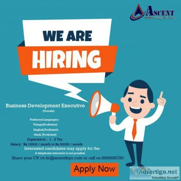 Business Development Executive- AscentBPO