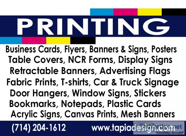 Flyers and Door Hangers printing in Anaheim CA