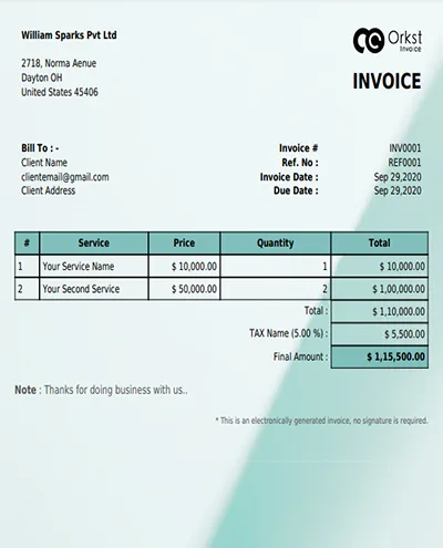 Explore professional-made free estimate template at orkst