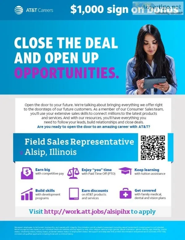 Field Sales Representative - Alsip IL