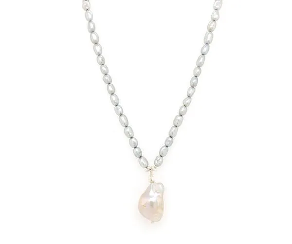 SILVER BAROQUE PEARL NUGGET