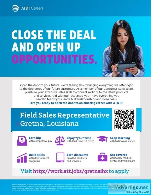 Bilingual Spanish Field Sales Representative - Gretna LA
