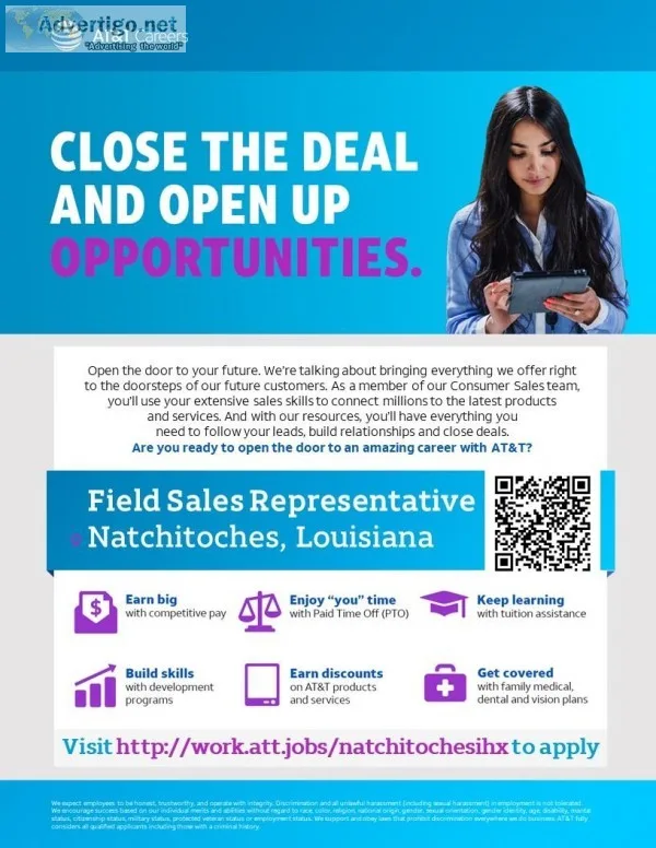 Field Sales Representative - Natchitoches LA