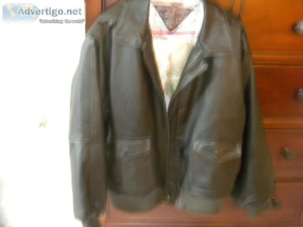 Vilanto Authentic Leather Bomber Jacket