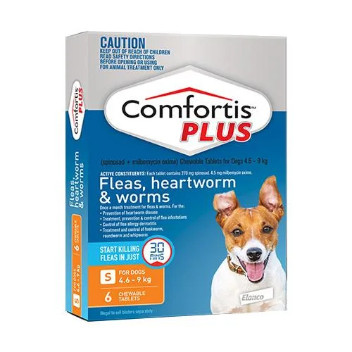 Comfortis Plus Chewable Tablets For Small Dogs 4.6-9 Kg  Discoun