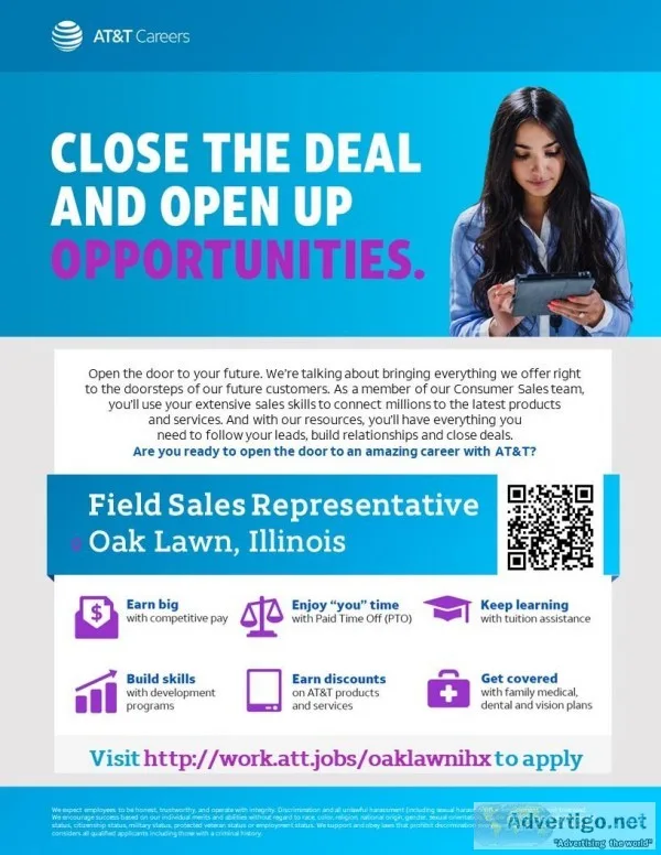 Field Sales Representative - Oak Lawn IL