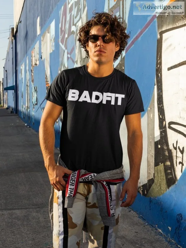 Badfit black t-shirt for men