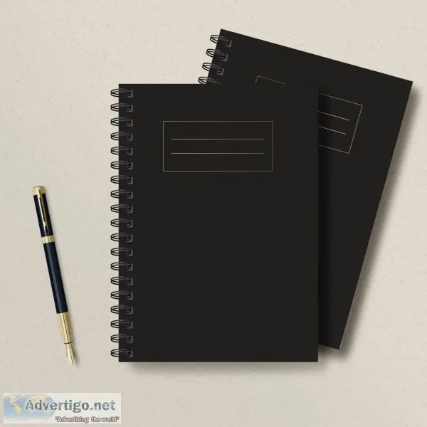 Looking for Bespoke Gold Foil Spiral Notebooks Online
