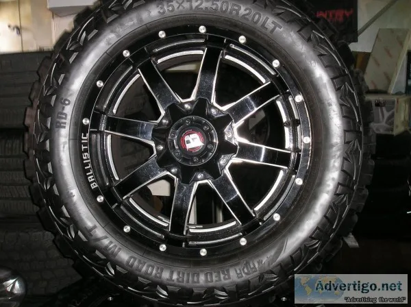 4 20 inch ballistic wheels and tires