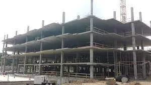 Concrete and steel frame construction