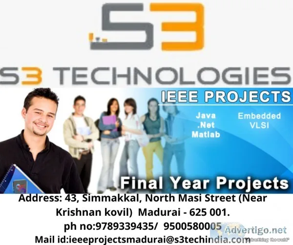 Best ieee project center in madurai