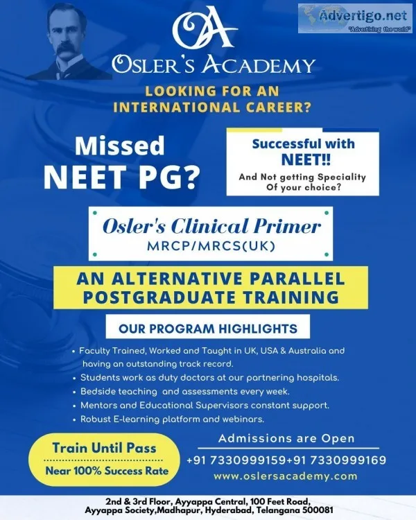 Best mrcp/mrcs training in hyderabad