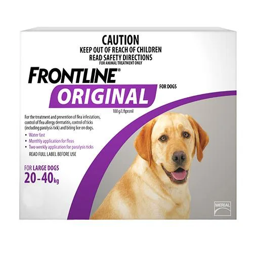 Frontline Original For Large Dogs 20-40 Kg Purple  DiscountPetCa