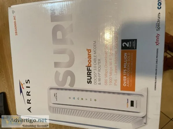 ARRIS SURFBOARD MODEM AND WiFi ROUTER