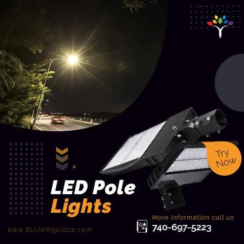 Buy LED Pole Lights for gardens parks and many outdoor spaces