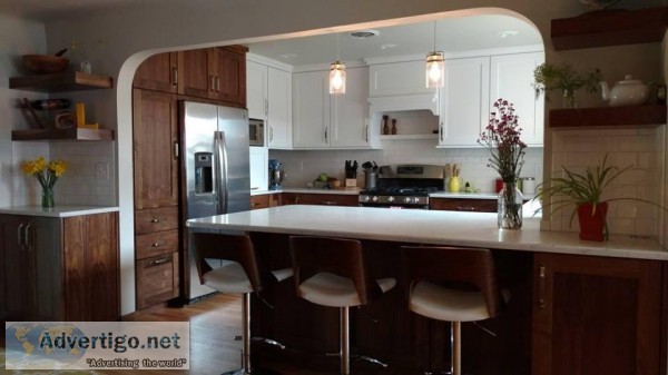 Affordable Modern Walnut Cabinets from GEC Cabinet Depot