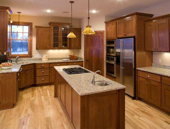 Elegant Cherry Wood Kitchen Cabinets at Affordable Price