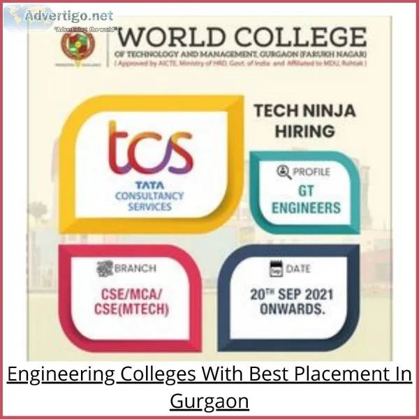 Engineering Colleges With Best Placement In Gurgaon  WCTM