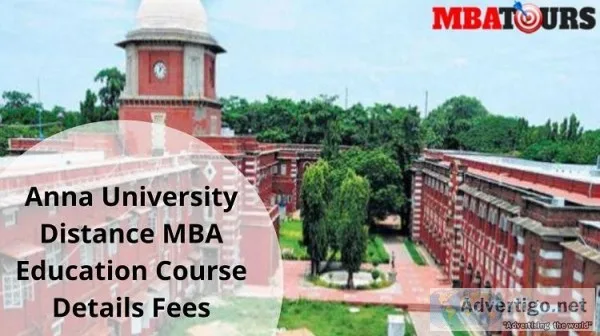 Anna University Distance MBA Education Course Details Fees