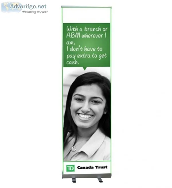 Order Now   Roll Up Banner Stand for Brand Promotions   Canada