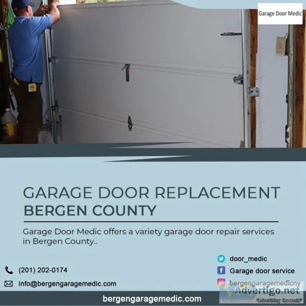 Garage Door Replacement in Bergen County NJ